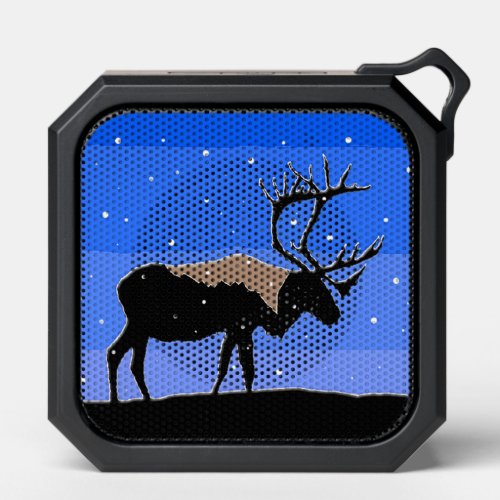 Caribou in Winter  _ Original Wildlife Art Bluetooth Speaker