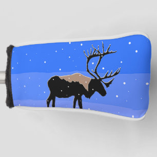 Caribou in Winter - Original Wildlife Art Golf Head Cover