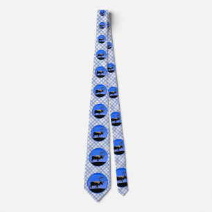 Caribou in Winter - Original Wildlife Art Neck Tie