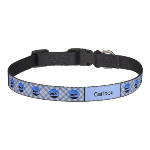 Caribou in Winter  _ Original Wildlife Art Pet Collar