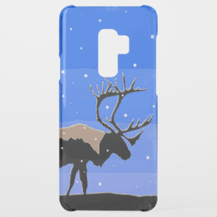 Caribou in Winter  - Original Wildlife Art Uncommon Samsung Galaxy S9 Plus Case