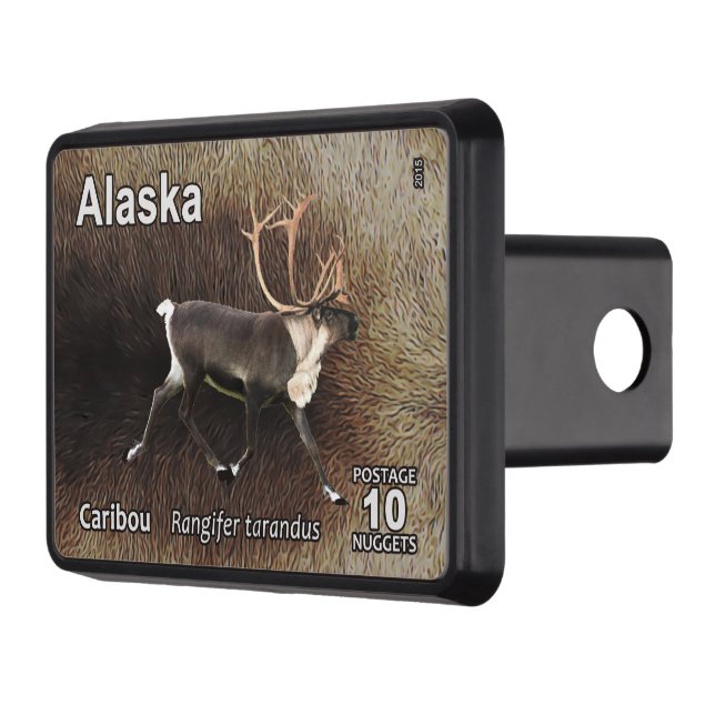 Caribou (Reindeer) - Alaska Postage Hitch Cover (Left)