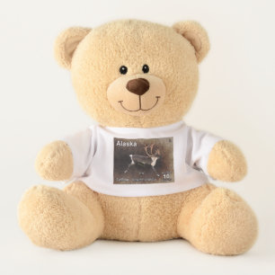 Caribou (Reindeer) - Alaska Postage Teddy Bear