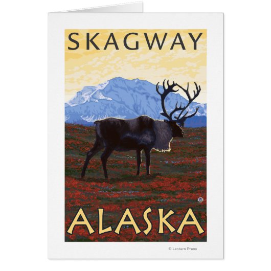 Caribou Scene - Skagway, Alaska (Front)