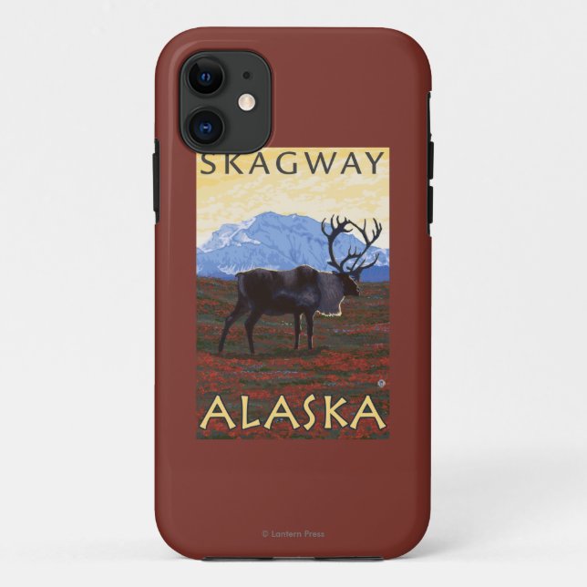 Caribou Scene - Skagway, Alaska Case-Mate iPhone Case (Back)