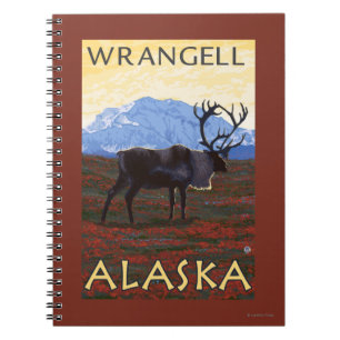 Caribou Scene - Wrangell, Alaska Notebook