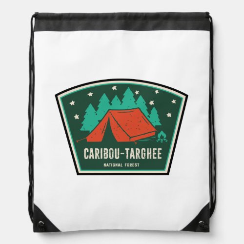 Caribou_Targhee National Forest Camping Drawstring Bag