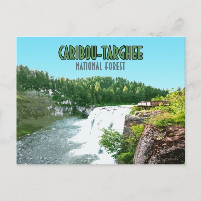 Caribou Targhee National Forest Idaho Postcard (Front)