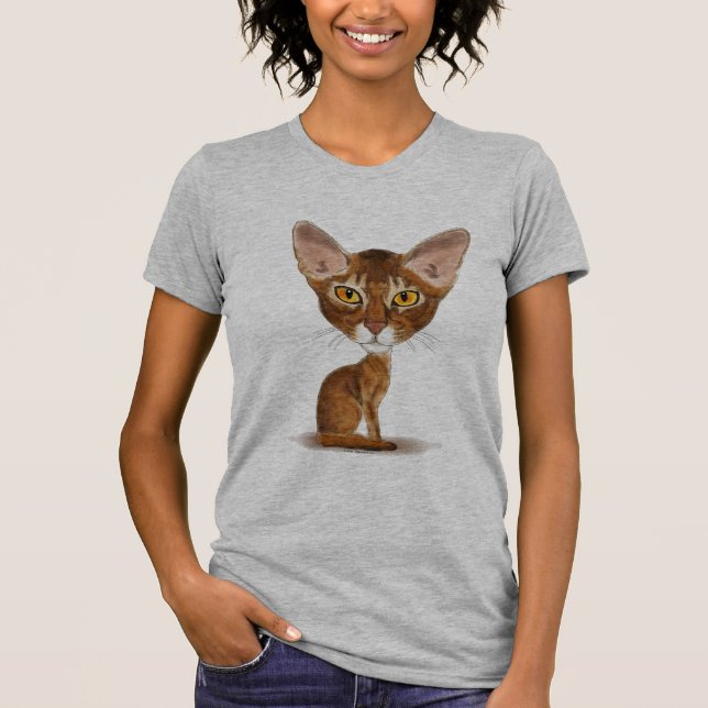 Caricature Abyssinian T-Shirt (Front)