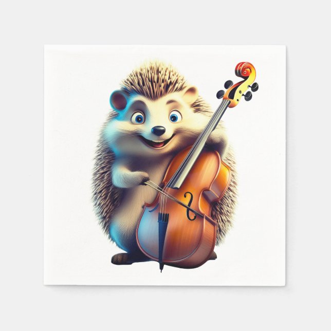 Caricature, Cartoon, Illustration  A musical  Napkins (Front)