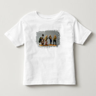 Caricature figurines of musicians toddler t-shirt