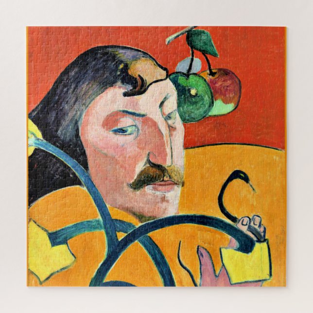 Caricature, fine art painting by Paul Gauguin Jigsaw Puzzle (Vertical)