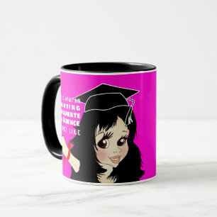 Caricature GRADUATE Gift  Female Indian Girl Mug