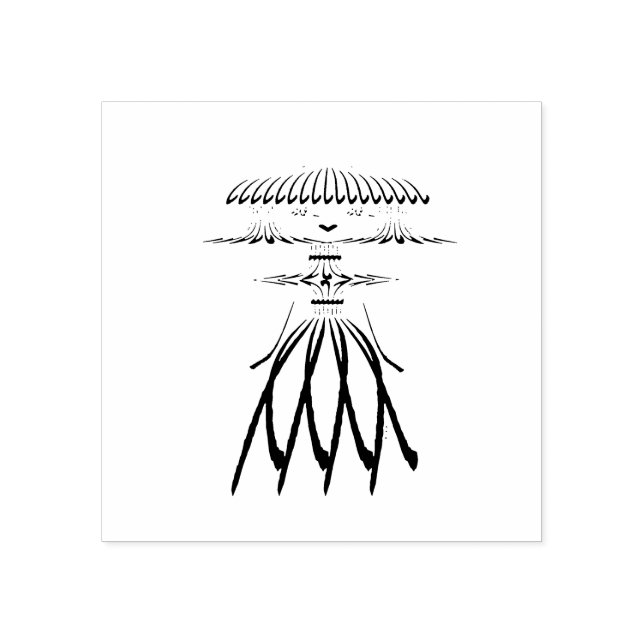 CARICATURE LADY RUBBER STAMP (Imprint)