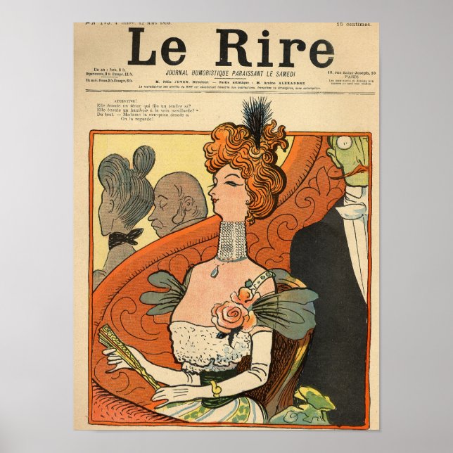 Caricature of a French Marquise Poster (Front)