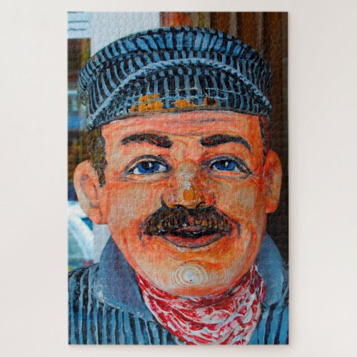 Caricature of a  Train Driver in Virginia Jigsaw Puzzle