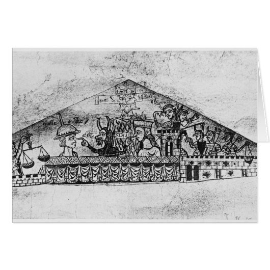 Caricature of English Jews, from a Haggadah (Front Horizontal)