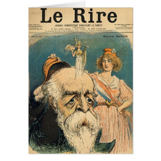 Caricature of Henri Brisson, Cards (Front)