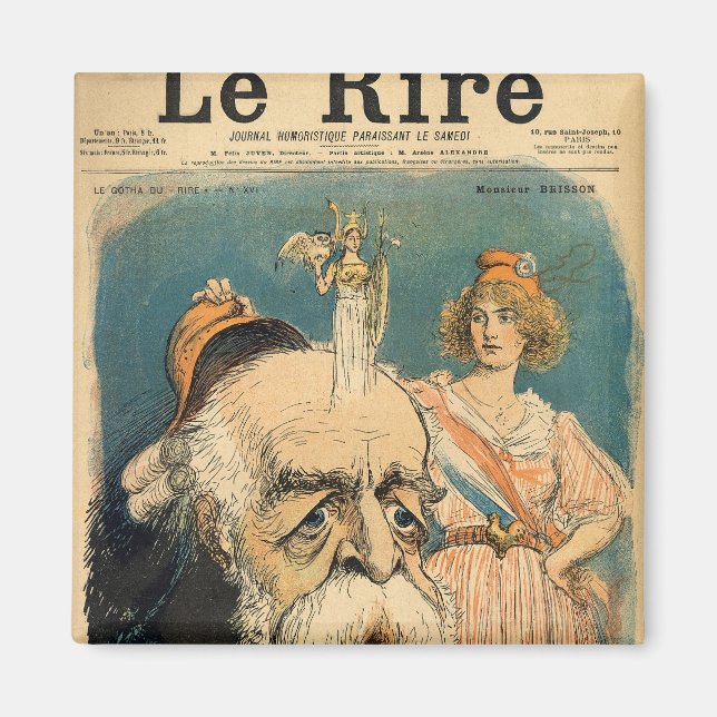 Caricature of Henri Brisson, Magnet (Front)