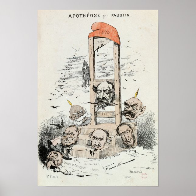 Caricature of Napoleon III  Otto Poster (Front)