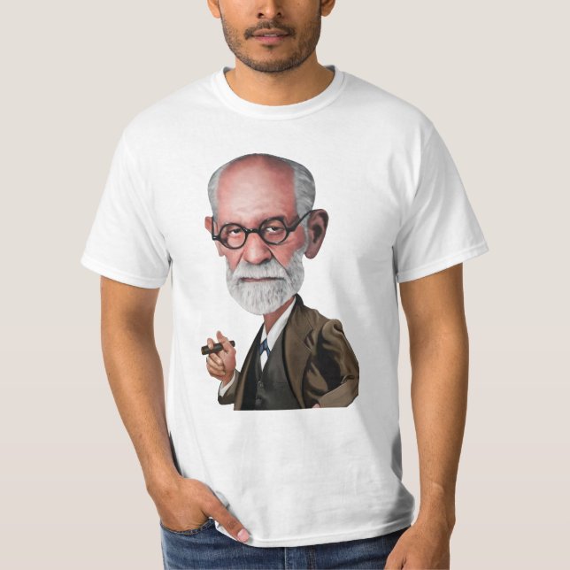 Caricature of Sigmund Freud T-Shirt (Front)