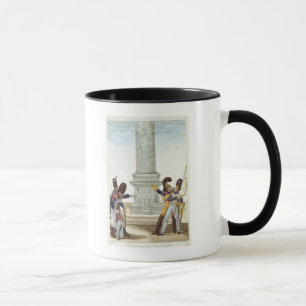 caricature of soldiers at the Colonne Vendome Mug