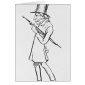 Caricature of Soren Aabye Kierkegaard (Front)