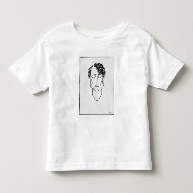 Caricature of W.B. Yeats, 1898 Toddler T-shirt (Front)