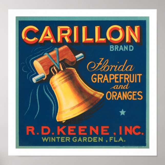 Carillon Brand Florida Grapefruit Poster (Front)