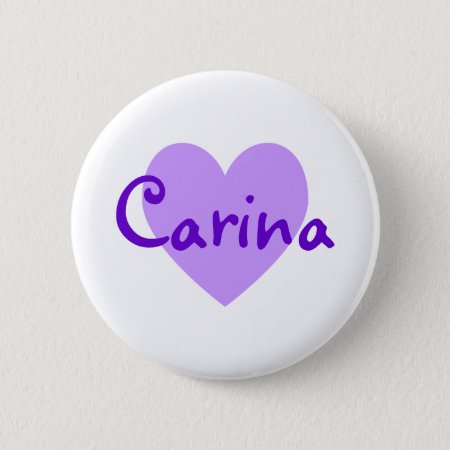 Carina In Purple Pinback Button