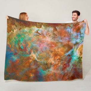 Carina Nebula, Amazing Hubble Image Fleece Blanket