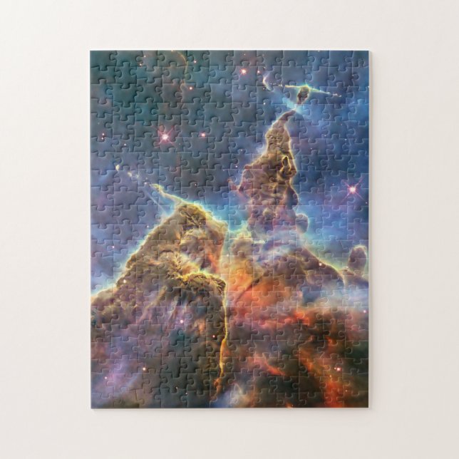 Carina Nebula by the Hubble Space Telescope Jigsaw Puzzle (Vertical)