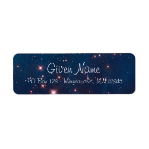 Carina Nebula Celestial Photo Label