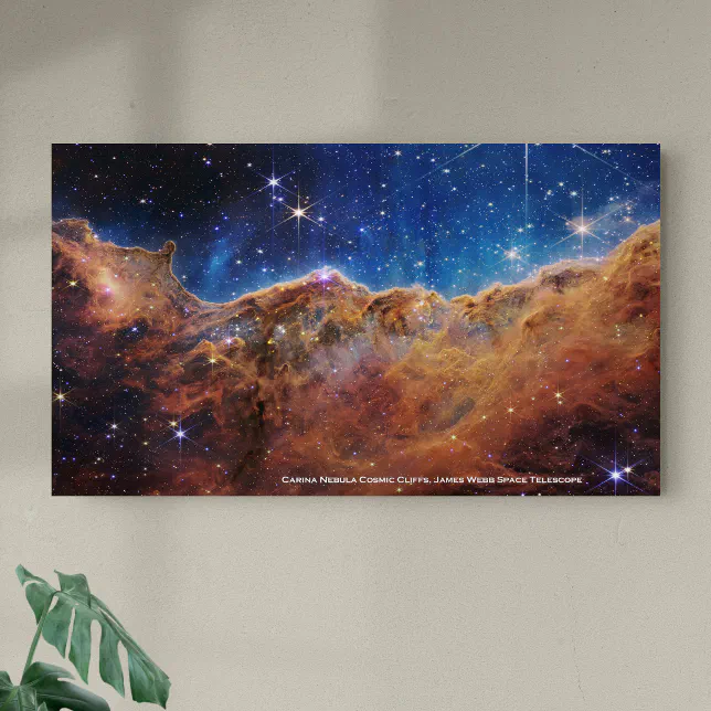 Carina Nebula Cosmic Cliffs James Webb Extra Large Poster | Zazzle