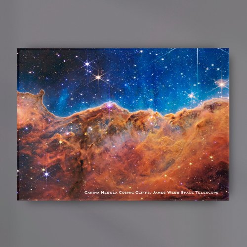 Carina Nebula Cosmic Cliffs James Webb Hi_Res Acrylic Print