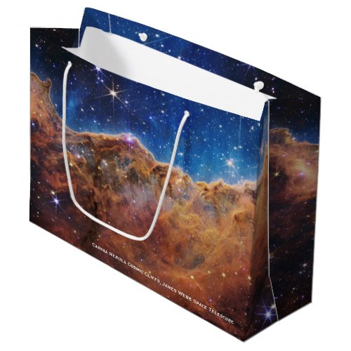 Carina Nebula Cosmic Cliffs James Webb Hi_Res Large Gift Bag