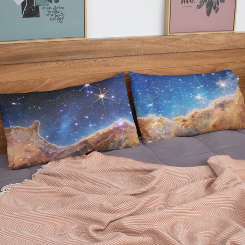Carina Nebula Cosmic Cliffs James Webb Hi_Res Pillow Case