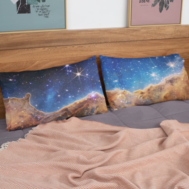 Carina Nebula Cosmic Cliffs James Webb Hi-Res Pillow Case (Creator Uploaded)