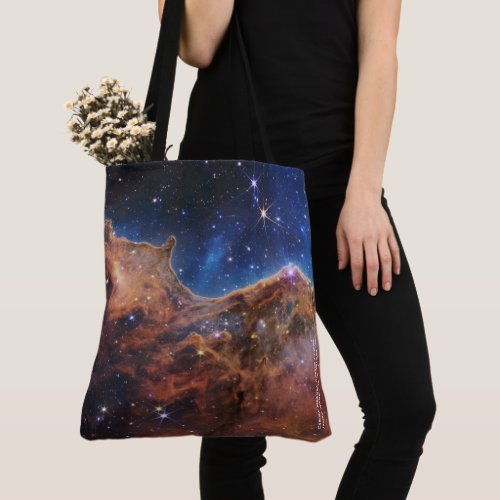 Carina Nebula Cosmic Cliffs James Webb Hi_Res Tote Bag