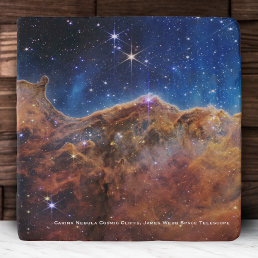 Carina Nebula Cosmic Cliffs James Webb Hi-Res Trivet