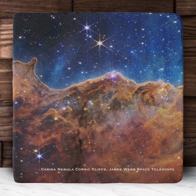 Carina Nebula Cosmic Cliffs James Webb Hi-Res Trivet (Creator Uploaded)