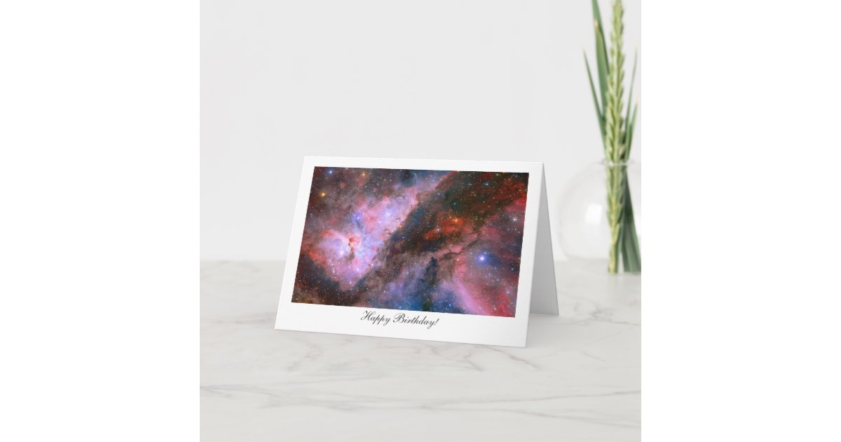 Carina Nebula Happy Birthday Card Zazzle Com