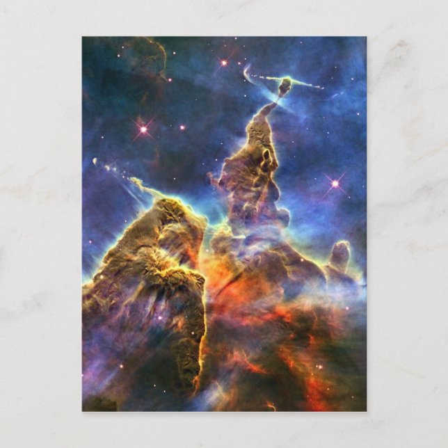 Carina Nebula Hubble Space Postcard (Front)