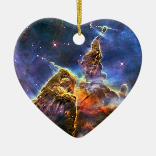 Carina Nebula (Hubble Telescope) Ceramic Ornament (Front)