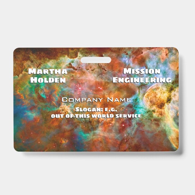 Carina Nebula in Argo Navis constellation Badge (Front)