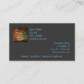 Carina Nebula in Argo Navis constellation Business Card