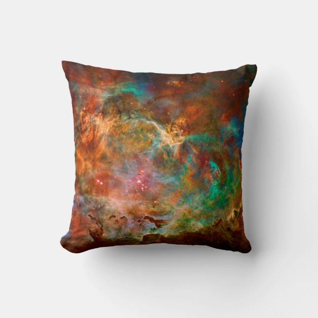 Carina Nebula in Argo Navis constellation Throw Pillow (Front)