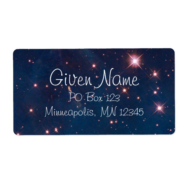 Carina Nebula Label (Front)