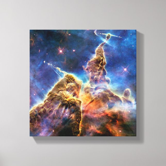 Carina Nebula Mystic Mountain Outer Space Photo Canvas Print (Front)