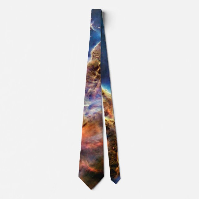 Carina Nebula Mystic Mountain Outer Space Photo Neck Tie (Front)